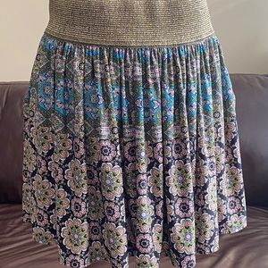 Baby Phat Pattern Mini Skirt, Size XL